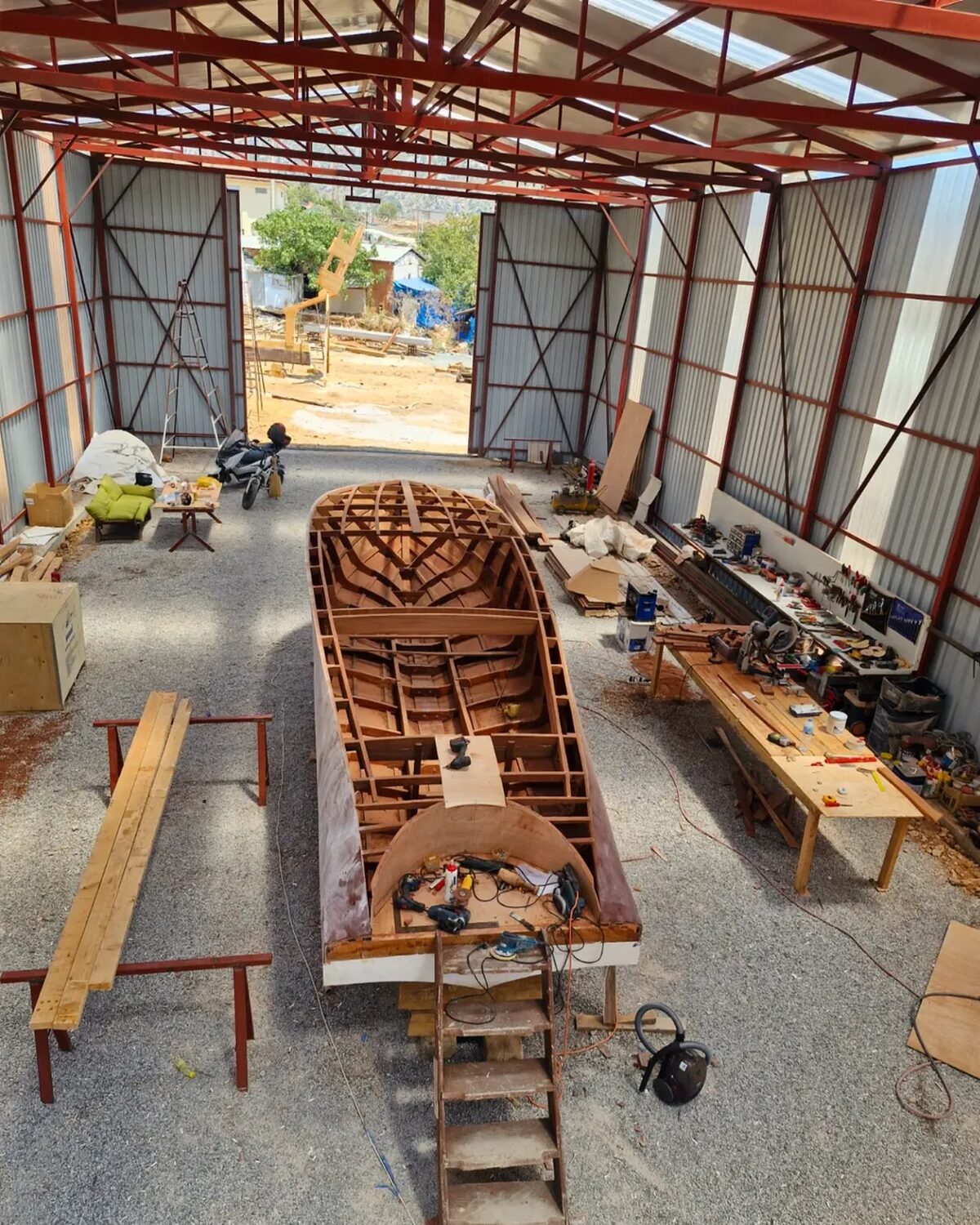 Fit-out under way in the Bozburun shed